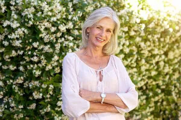 Older woman happy with urinary incontinence treatment Woodham Ferrers