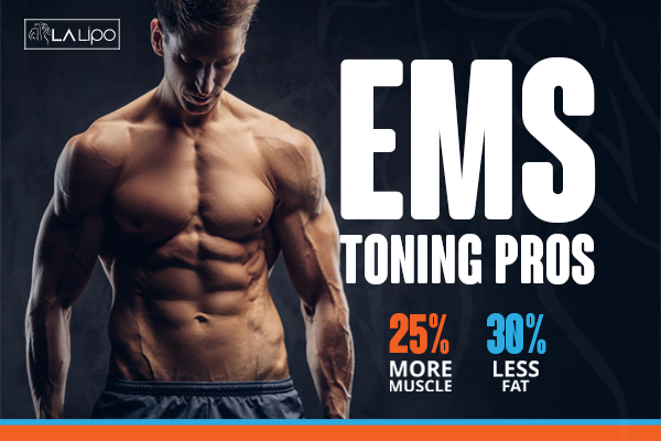 Image of man with sculpted stomach showing the fat loss and muscle gain of LA-EMS Body Sculpting Treatment Woodham Ferrers